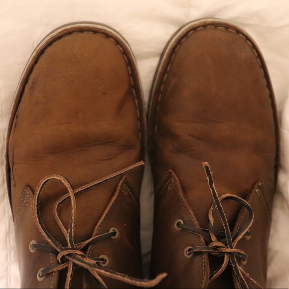 Clark’s Brown Leather Bushacre Chukka Boots Shoes main image 7
